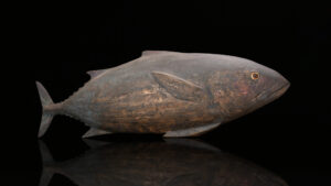 Japanese Carved Wood Bonito Tuna for Fisherman's Shrine