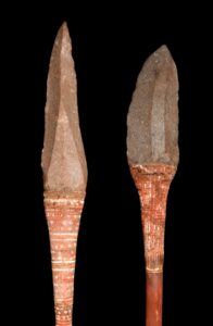 Fine Old Aboriginal Stone Pointed Spears