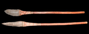 Fine Old Aboriginal Stone Pointed Spears