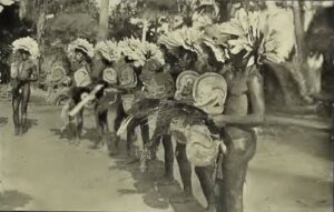 Old New Guinea Massim Dance Paddle Milne Bay Province